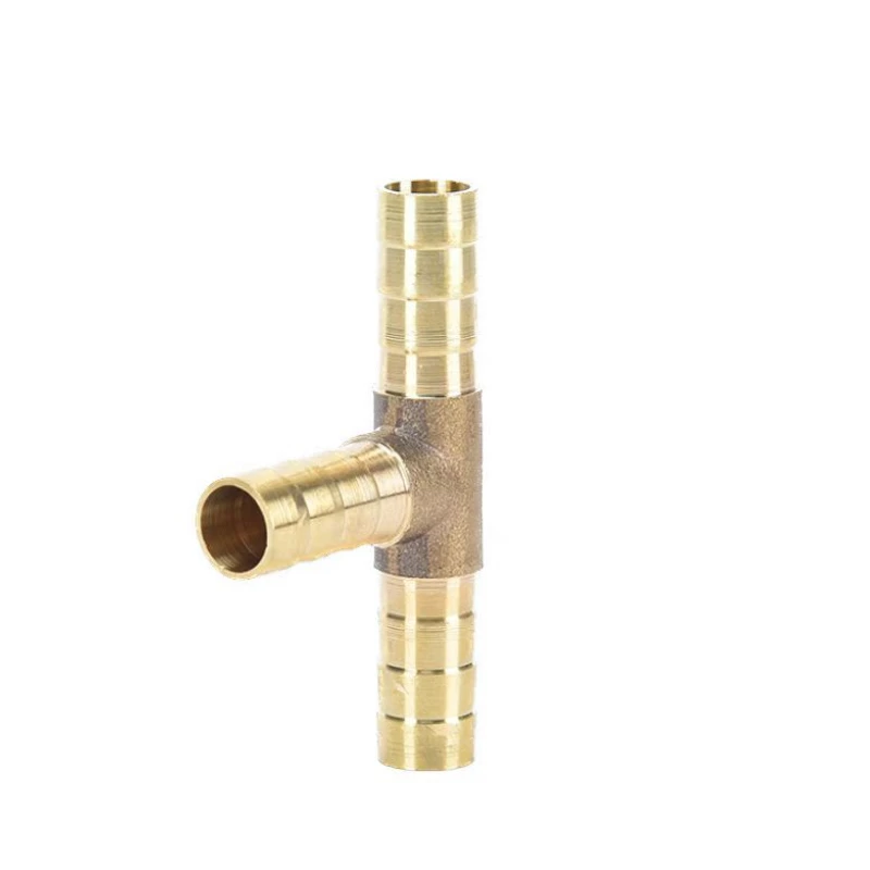 T-Shape ทองเหลือง Barb ท่อ TEE 4 มม.6 มม.8 มม.10 มม.12 มม.16 มม.3 WAY ท่อ Barb ทองเหลือง Barbed Coupling CONNECTOR ADAPTER