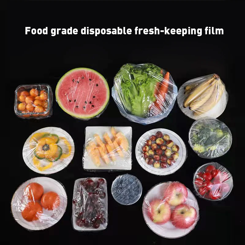 Copertura per alimenti usa e getta riutilizzabile Involucro di plastica Coperchi per alimenti elastici durevoli per ciotole Coperture per piastre elastiche per borsa per risparmiare cibo da cucina