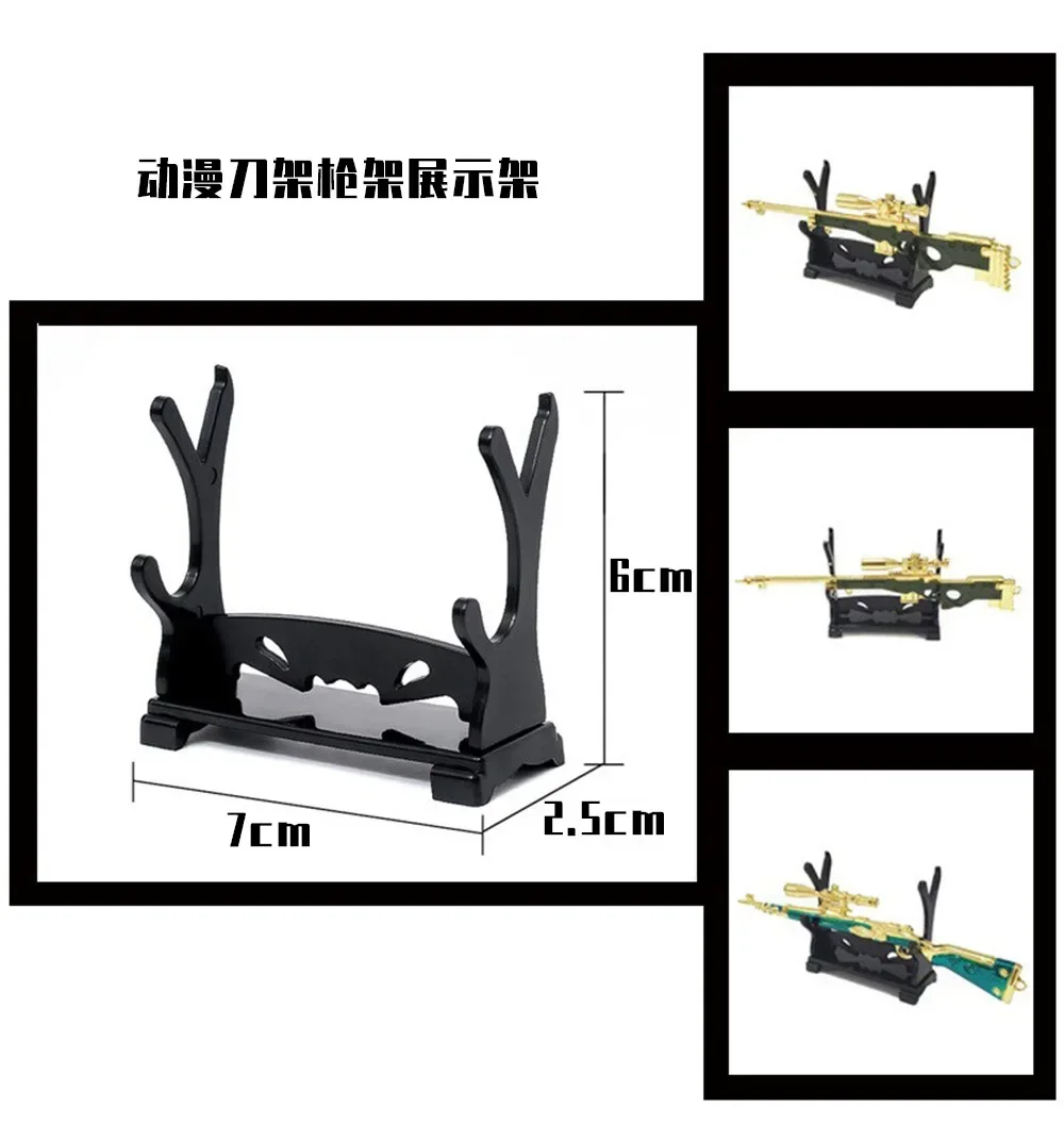 Anime Weapon Bracket DIY Displays Stand Model Gun Knife Samurai Sword Katana Holder Universal Frame Game Tool Box Gift Boy Toys