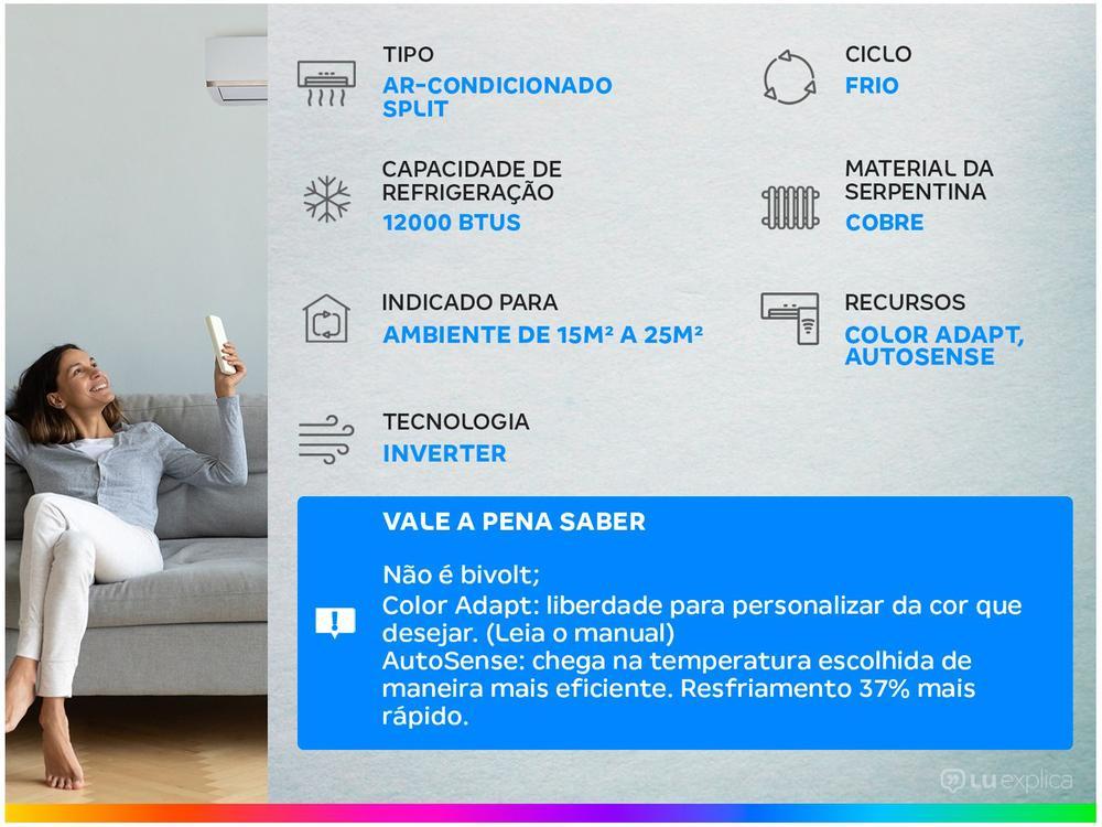 Ar-condicionado Split Electrolux Inverter 12.000 BTUs Frio Home Comfort JI12F