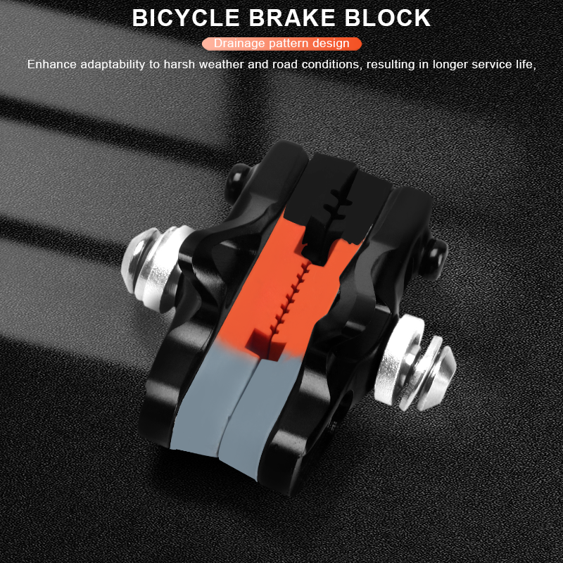 Pastillas de freno de bicicleta de carretera RIDERACE para llanta C freno CNC soporte de freno en V zapatos bloque de goma accesorios de ciclismo duraderos