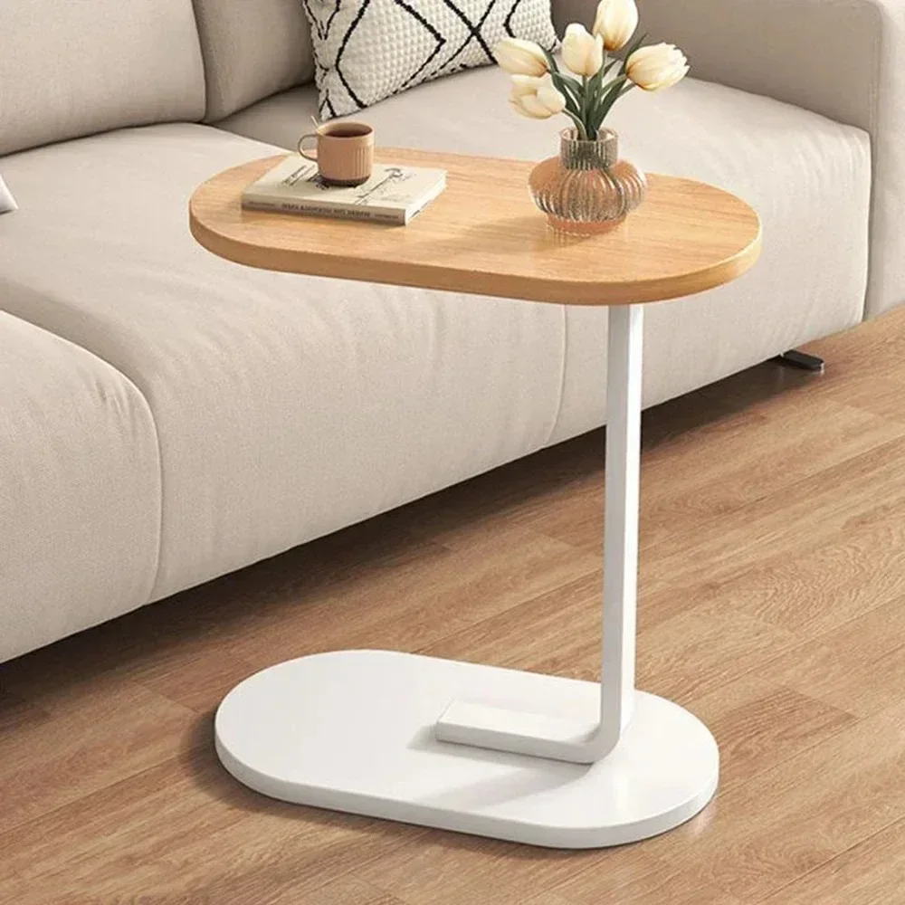 Mesa auxiliar en forma de C para sala de estar, Mini mesas laterales de café esquineras modernas, luz para el hogar, mesa auxiliar de sofá de lujo, muebles de dormitorio