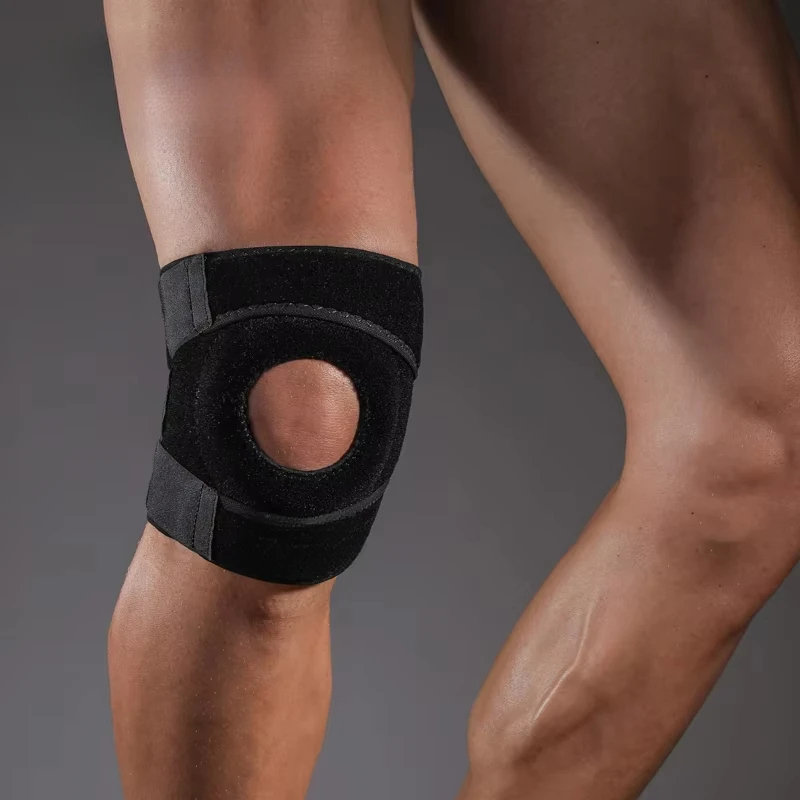 Ginocchiera sportiva e fitness 1PC, ginocchiera con supporto per ginocchio regolabile