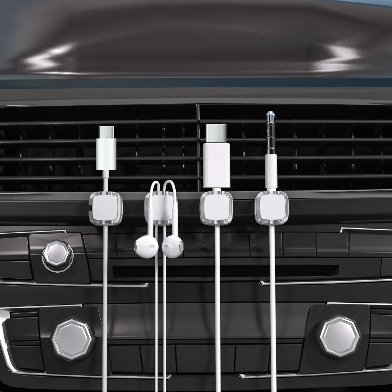 6 stücke Transparent Magnetische Kabel Prozessor Datenkabel Lagerung Handy Kabel Ladekabel Halter Desktop ohne Stanzen