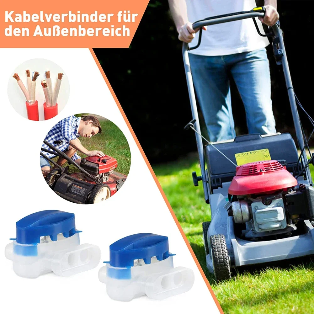 30-10PC 3 ขา 314 ตัวเชื่อมต่อหุ่นยนต์เครื่องตัดหญ้าตัวเชื่อมต่อสําหรับ Gardena/Husqvarna/Worx/Robomow เครื่องตัดหญ้าไฟฟ้าสาย Terminal