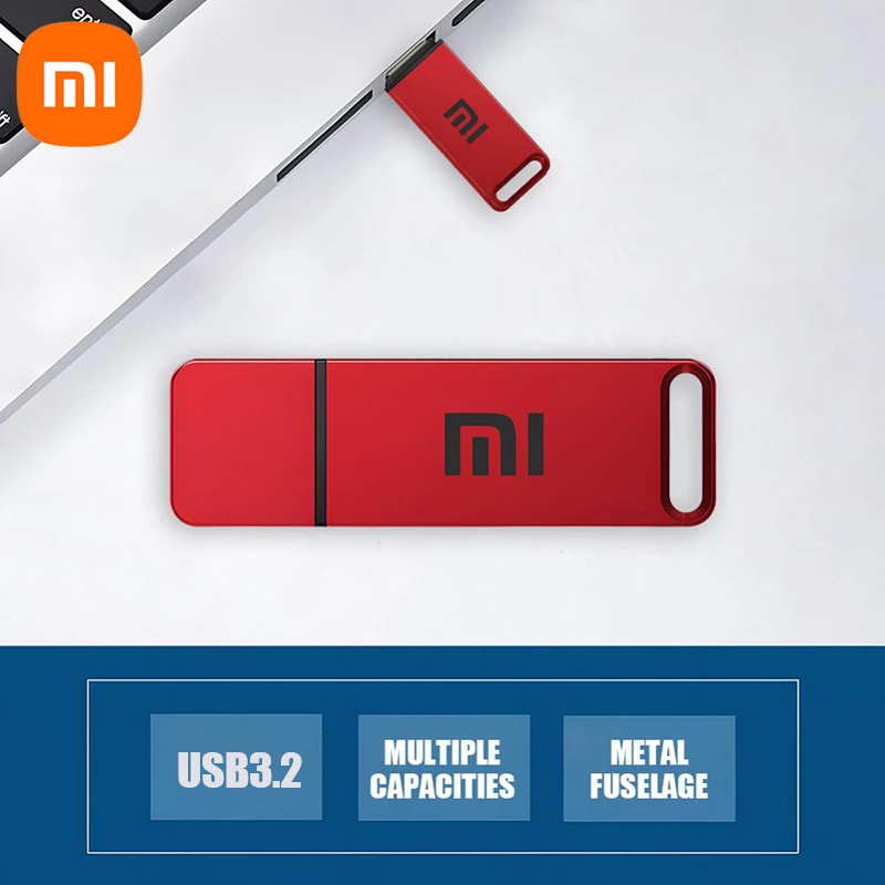 Xiaomi Flash Drive 2TB USB 3.2 High Speed Transfer Metal Type C U Flash SSD Portable Mini Flash Drive Memory Waterproof U Drive