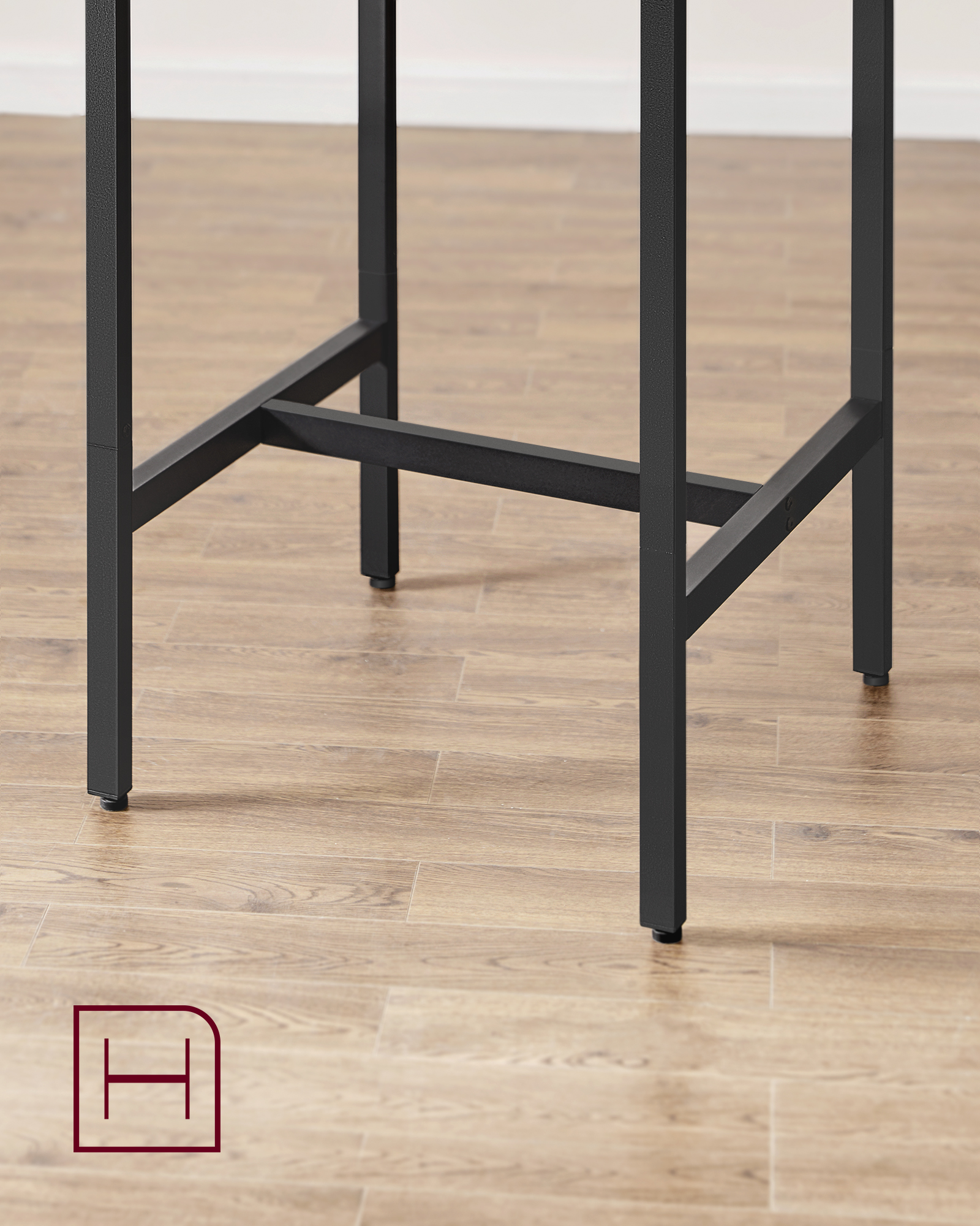 VASAGLE Bartisch mit Barhocker-Set, Esstisch mit 2 Stühlen, Küchentisch klein, Barstühle, für Esszimmer, Küche