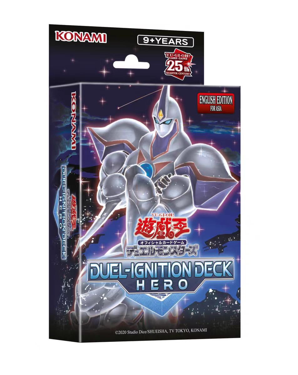 2024 2 uds Yugioh KONAMI Duel Monsters Duel cubierta de encendido Swordsoul Hero DI01 DI02 colección asiática en inglés caja de refuerzo sellada