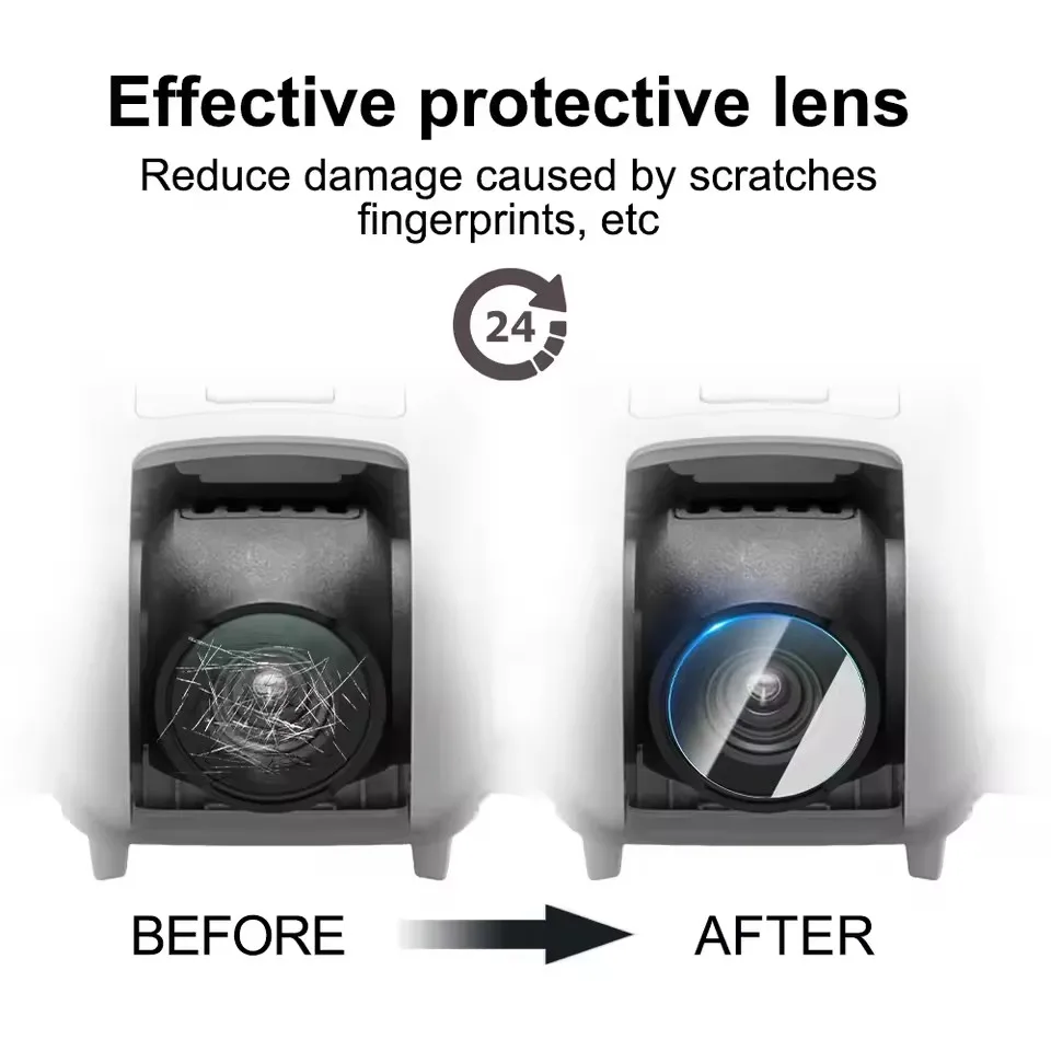5/1PCS กระจกนิรภัยป้องกันเลนส์กล้องสําหรับ DJI Neo Drone กล้อง Anti-Scratch เลนส์ภาพยนตร์สําหรับ DJI Neo Drone อุปกรณ์เสริม