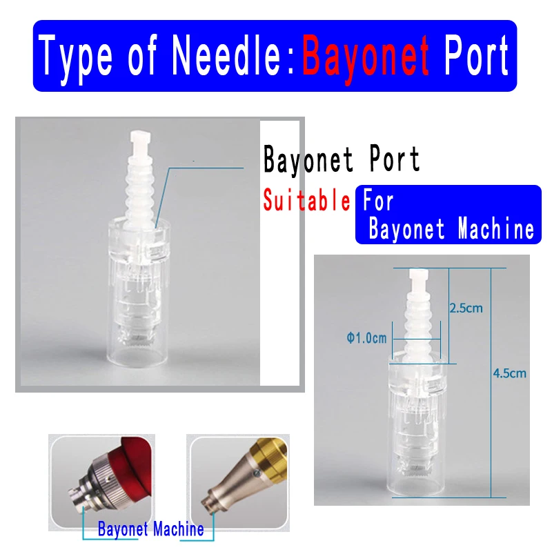 10/50/100Pcs Derma Pen Needle Cartridge Microneedling Machine Bayonet DrPen A6 A1 M5 M7 N2 E30 Replace Stamp 9 12 36 42 Pin Nano