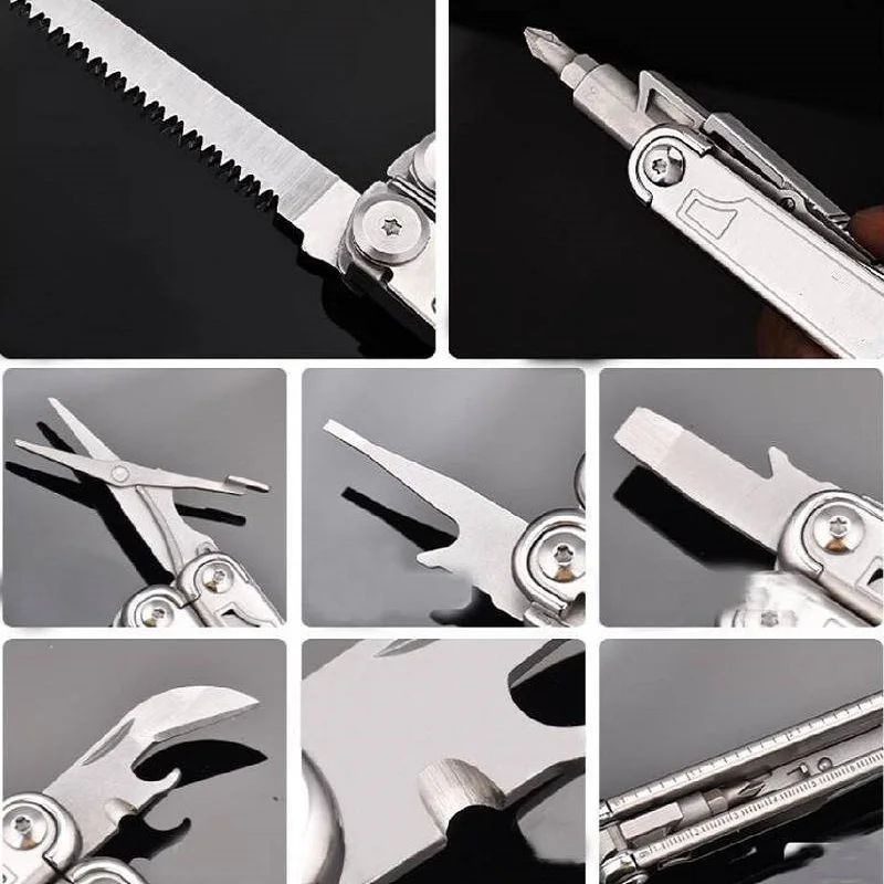 Daicamping DL12 Kẹp Đa Năng Kẹp 7CR17MOV Gấp Gọn Dụng Cụ Multitools Cáp Bị Cắm Trại Đa Kìm Đa Dụng Cụ