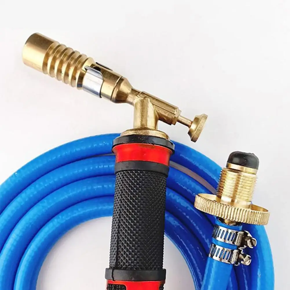 Torcia per saldatura a fiamma da 2,5 m Strumento per saldatura in rame e alluminio Torcia a gas propano liquefatto per soffiatore per torcia a gas di fusione di metalli preziosi