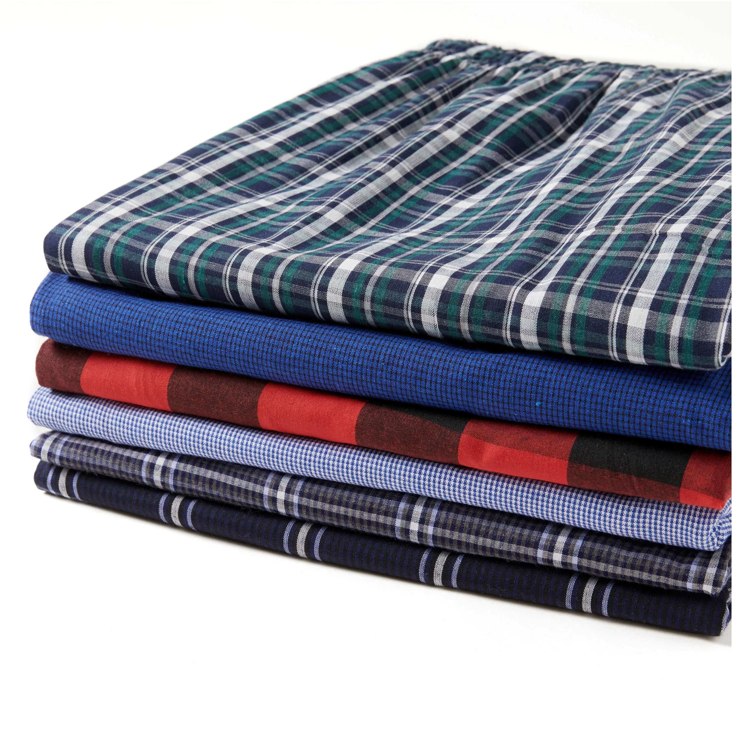 Herren-Pyjamahose, Herbst, neu, kariert, 100 % Baumwolle, dünn, weich, bequem, elastischer Bund mit Taschen, Heim-Lounge-Hose