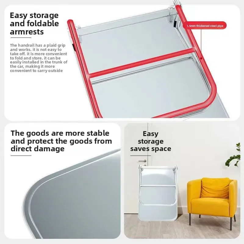 Stainless steel trolley trolley trolley flat trolley stainless steel trolley flat trailer