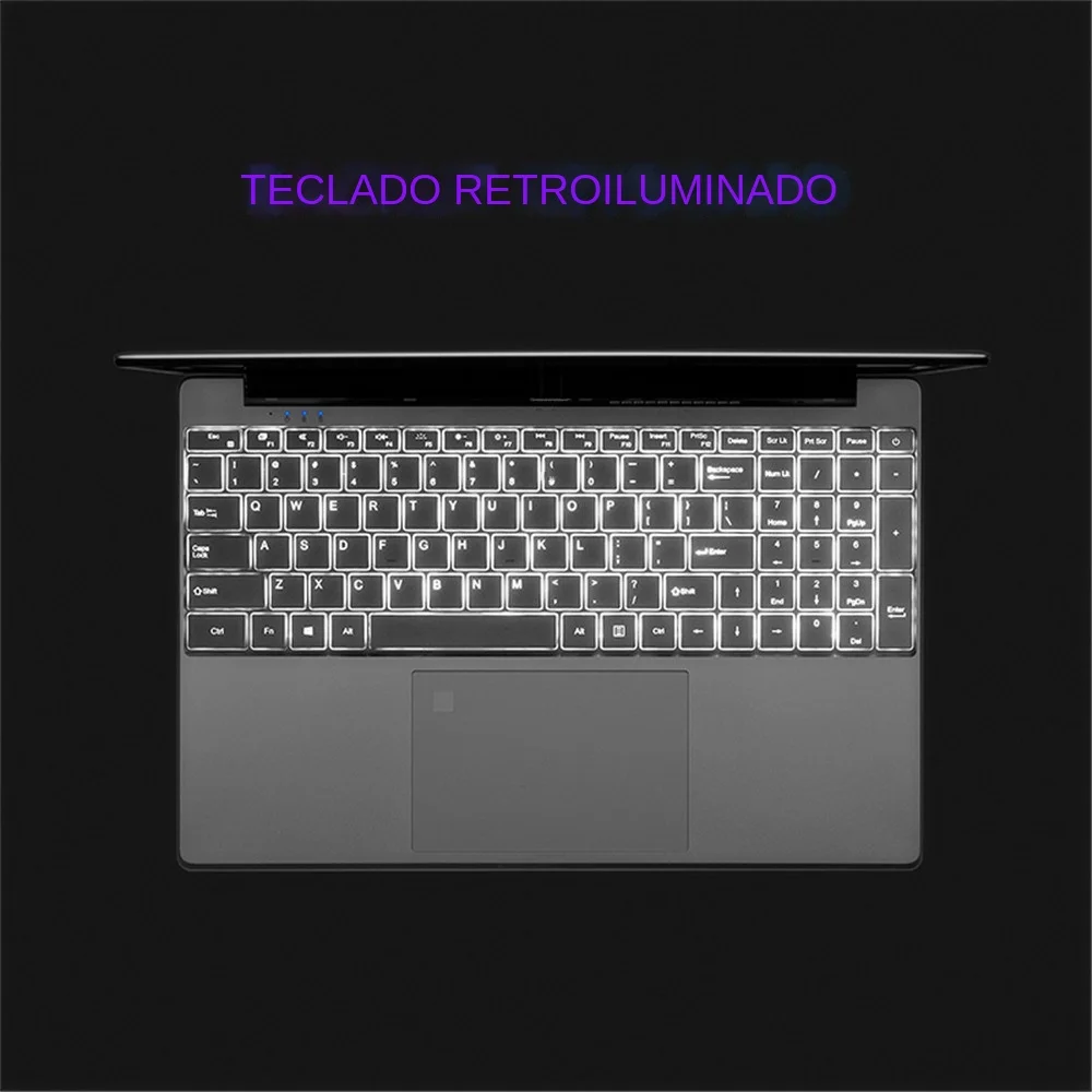 Ordenador portátil para juegos, Notebook con pantalla IPS de 15,6 pulgadas, 16GB de RAM, 256GB de SSD, Intel Celeron 11, N5095, Windows 10, 11 Pro