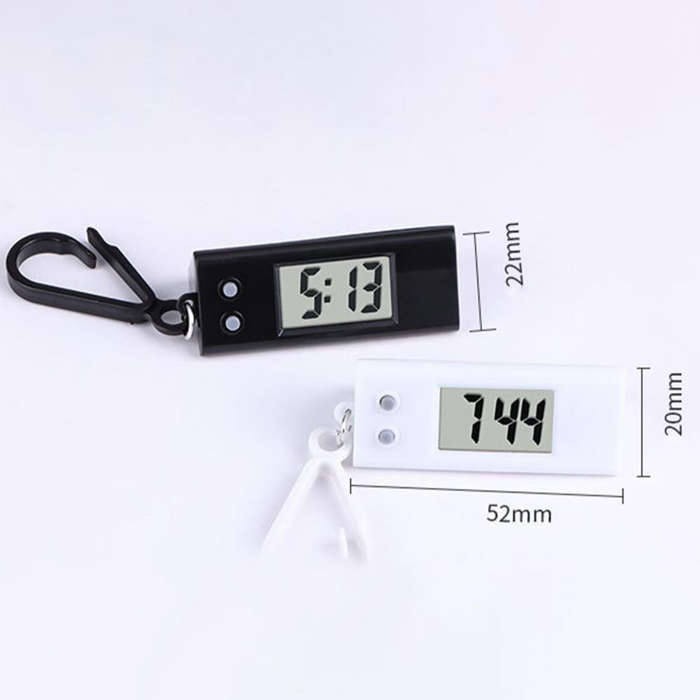 学生キーホルダー腕時計電子時計サイレント LCD デジタル表示三角形学生デスクトップ時計キーホルダー懐中時計