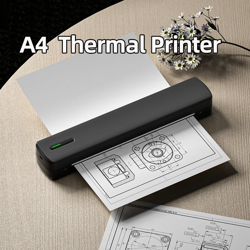 Mini A4 Tattoo Printer Portable Wireless Stencil Printer Tattoo Transfer Thermal Copier Comes