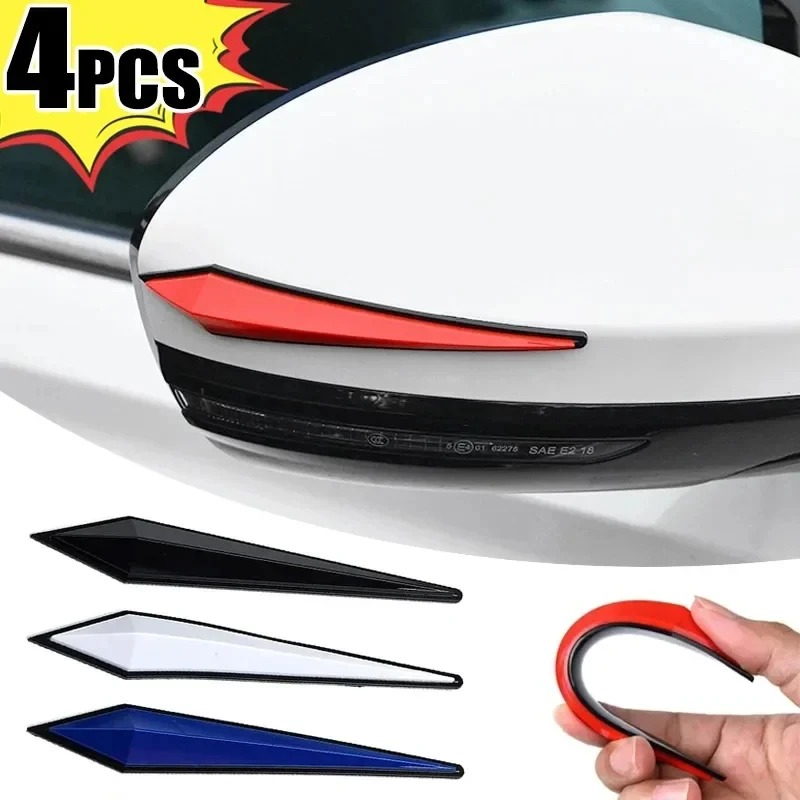 4 stks Auto Bumper Strip Bumper Anti-collision Beschermende Sticker Anti-kras van Lichaamsversiering Sticker Autodeur Protector