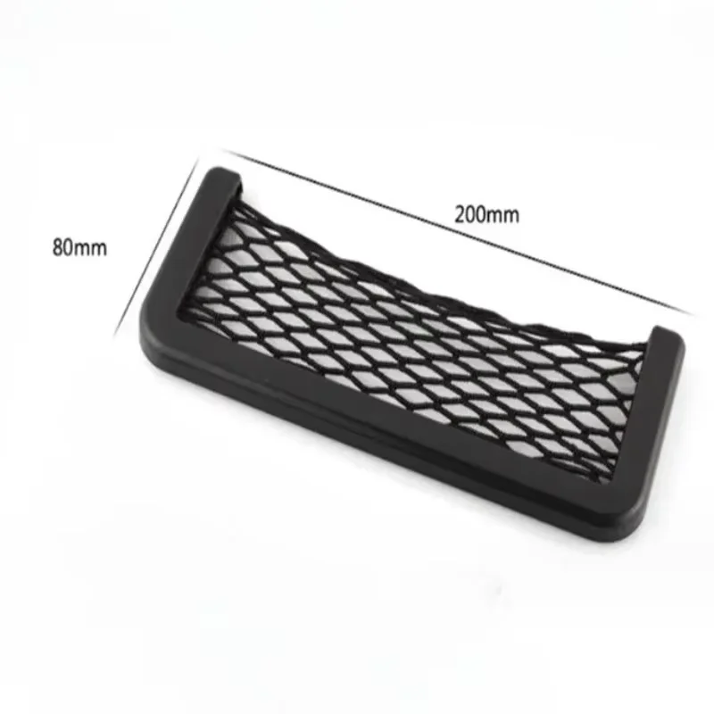 4 pçs assento de automóvel lado interior volta diversos bolso malha saco de armazenamento telefone net bolso titular saco de armazenamento do carro elástico flexível redes