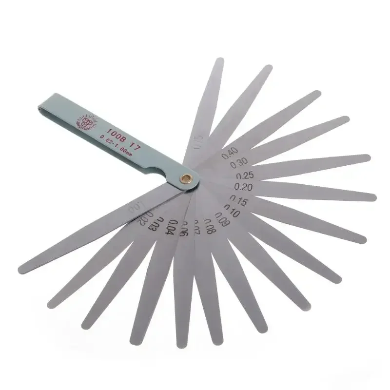 6 unids/lote herramienta Universal de ajuste de válvula de motor de motocicleta llave de tornillo de válvula 3/3, 5/4mm 8mm 9mm 10mm medidor de espesores 0,02 a 1mm