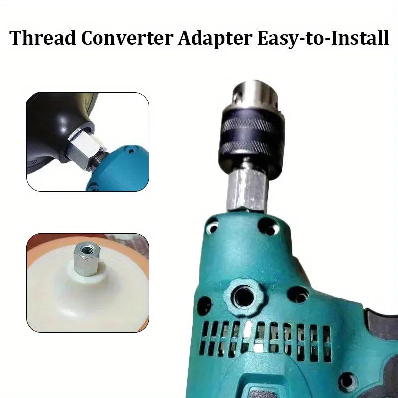 1 Stück Mehrzweck-Adapter M14 auf M10/M16 oder M14 auf 5/8-11 oder 5/8-11 auf M14 Universal-Gewindekonverter für Polierscheibe und Scheibe
