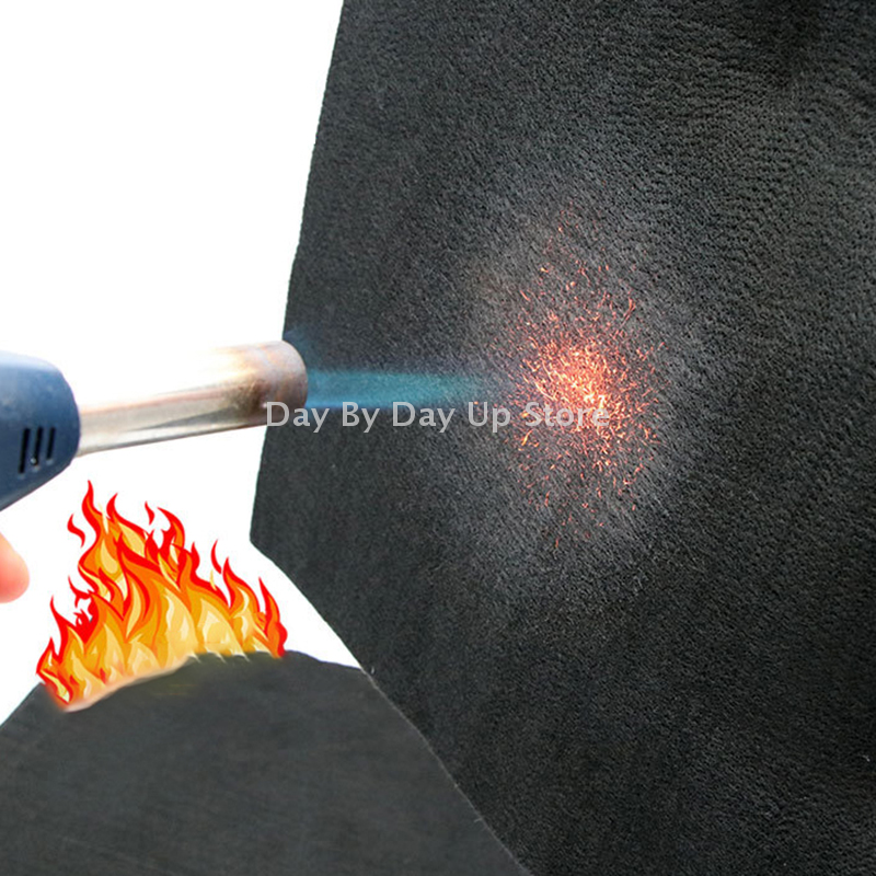 300*200MM Hohe Temperatur Langlebig Graphit Filz Schwarz Schweißen Schutz Decke Taschenlampe Schild Pack Carbon Faser Schutz blatt