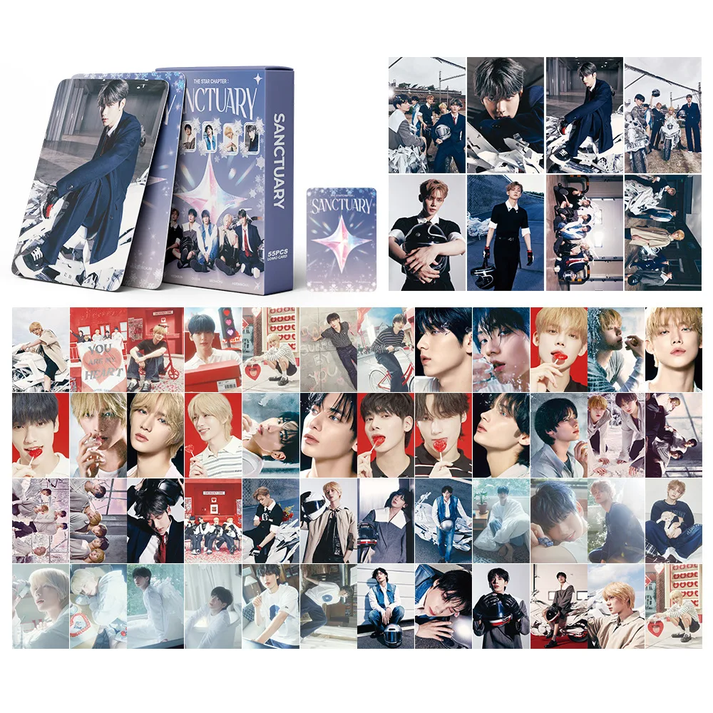 55 ชิ้น Idol Boy Group ใหม่อัลบั้ม TOMORROW Lomo การ์ด HUENINGKAI TAEHYUN BEOMGYU SOOBIN YEONJUN HD Printd Photocards แฟนของขวัญ