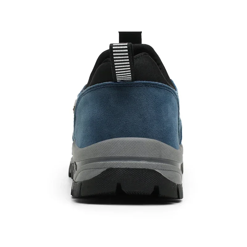 Zapatos de senderismo al aire libre, zapatillas de deporte para hombre, zapatos informales sin cordones para hombre, zapatos de cuero de ante transpirable, zapatos antideslizantes para caminar, calzado