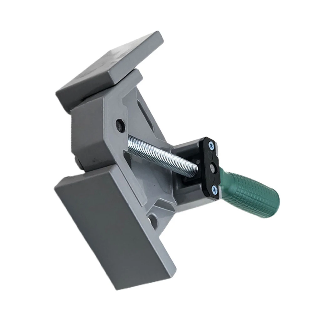 Wood Working Jigs Single Handle Right Angle Clip Clamp Aluminum Alloy Adjustable Swing Jaw for Welding Woodworking Photo Frame