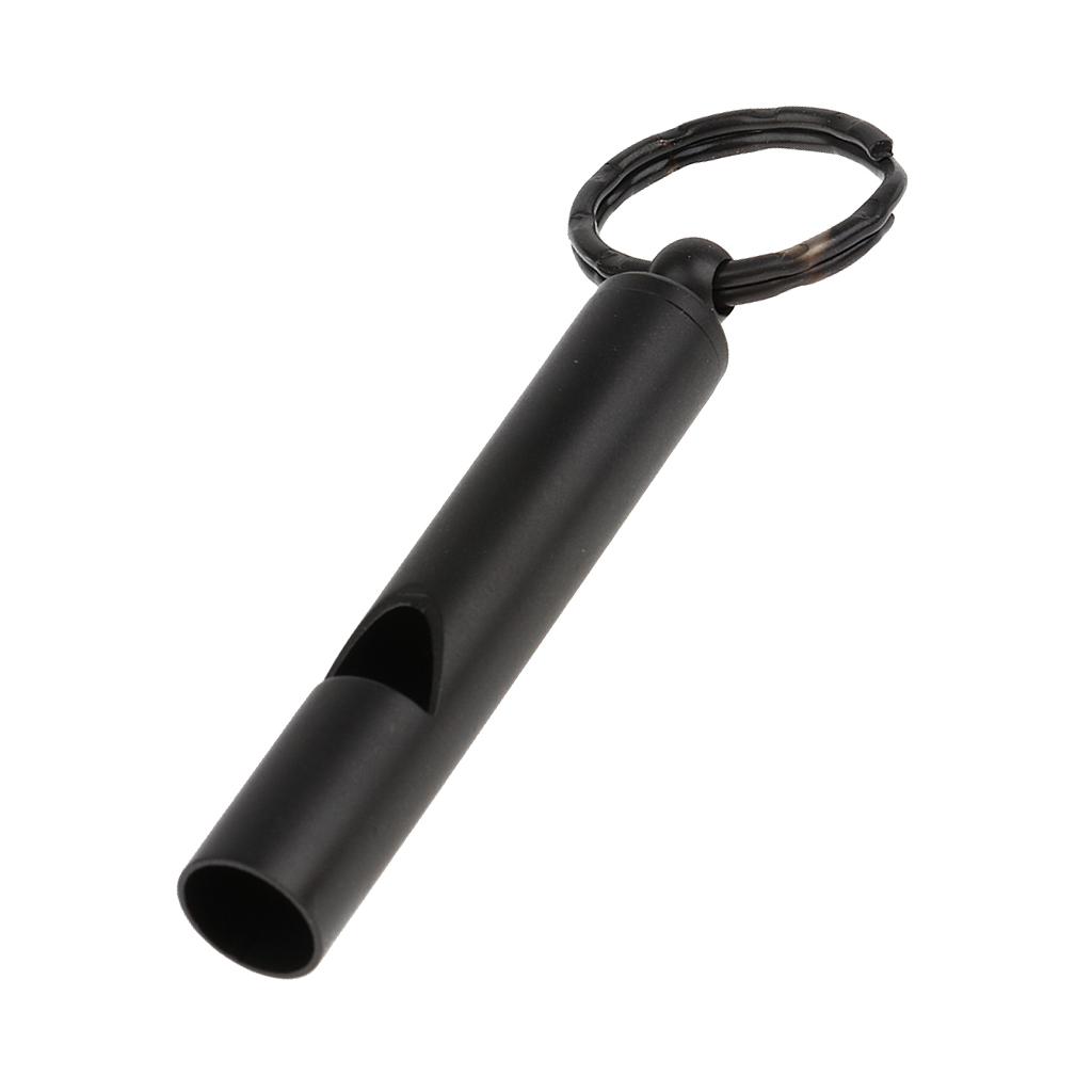 2X Emergency Whistle Outdoor Survival Rust Proof Adventure Black