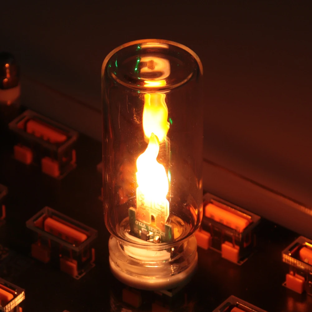 5V USB LEDフラッシュキャンドルライト電球 車内装飾ライト 車内雰囲気ランプ ナイトライト ホリデーホーム 車内装飾用