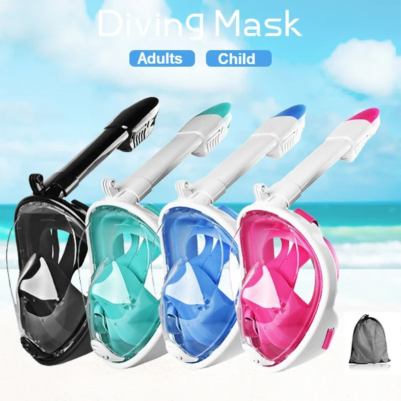 Subacquea Scuba Anti Fog maschera subacquea integrale Snorkeling maschere respiratorie attrezzatura da nuoto impermeabile sicura per bambini adulti