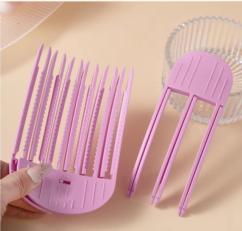 Grampo de cabelo fofo curling franja barrette raízes de cabelo volumizing grampos de cabelo feminino curling forma fixa clipe moda volume rolo de cabelo