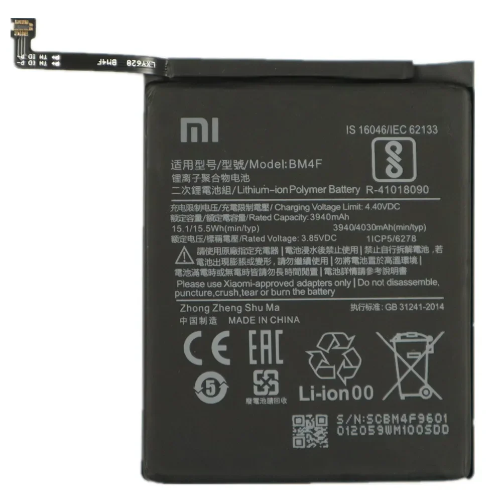 2025 年 100% オリジナルシャオ mi バッテリー BM4F シャオ mi mi 9 Lite Mi9 Lite/Mi A3 CC9 CC9e/Mi 9 SE Mi9 SE 電話バッテリー