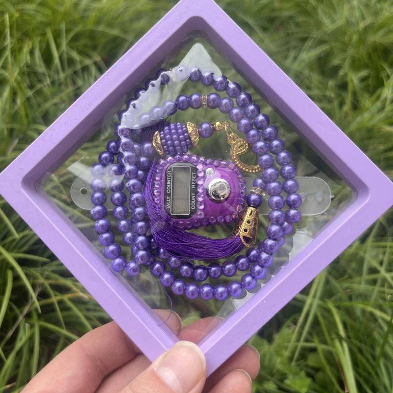 Новинка 2023 года, набор разноцветных молитвенных бусин, счетчик пальцев, 10 вариантов цвета, четки Tasbih Islamique для Ид, элитный молитвенный подарок