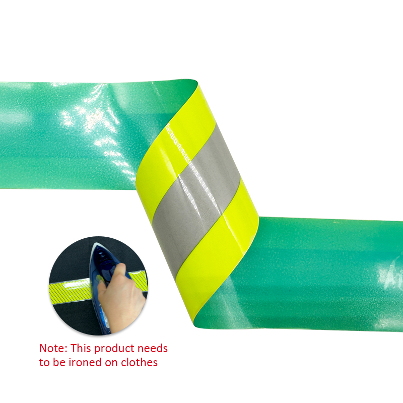 Roadstar Bicolor Flame Retardant Reflective Heat Transfer Tape Warning Tape Iron on Firefighter Clothes