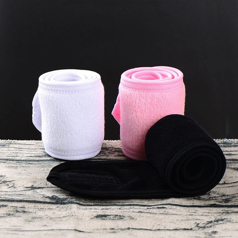 1 Uds. Diadema para Spa Facial, maquillaje, ducha, envoltura de baño, diadema deportiva, tela de rizo, toalla elástica ajustable, envoltura para la cabeza, accesorios para el cabello