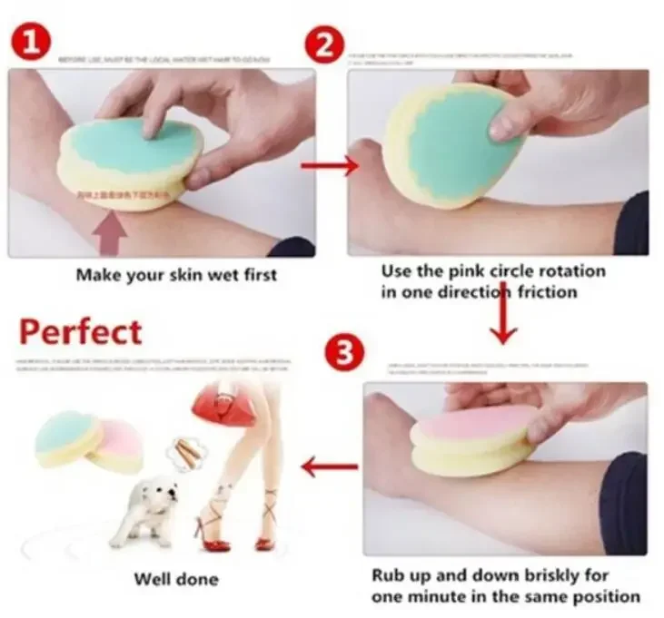 Phép Thuật Không Đau Bọt Biển Tẩy Lông Depilation Bọt Biển Loại Bỏ Tóc Hiệu Quả Máy Tẩy Nhổ Lông Mặt Cơ Thể Tạo Tóc Dụng Cụ