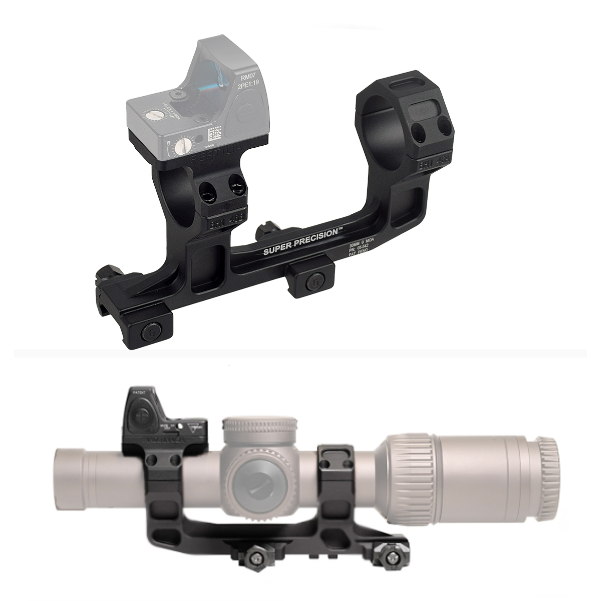 Tactical GEISSELE Cantilever Rifle Scope 25.4mm 30mm Ring ROF 45 90 RAISER Mount High Low Profile Base Super Precision AR15