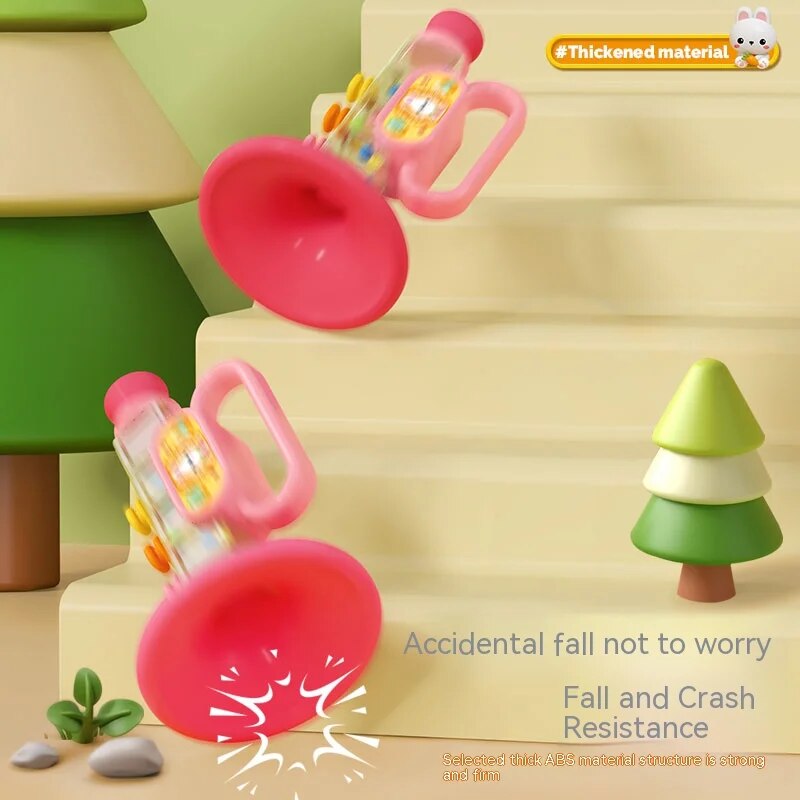 Jouet pour enfants en corne de petit lapin, bébé soufflé, sifflet Harmonica de dessin animé, Instrument de musique