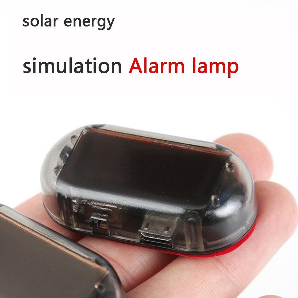 Car Fake Security Light Solar Powered Universal Warning LED Light Alarm Lamp Anti-Theft Caution Strobe Signal Security System