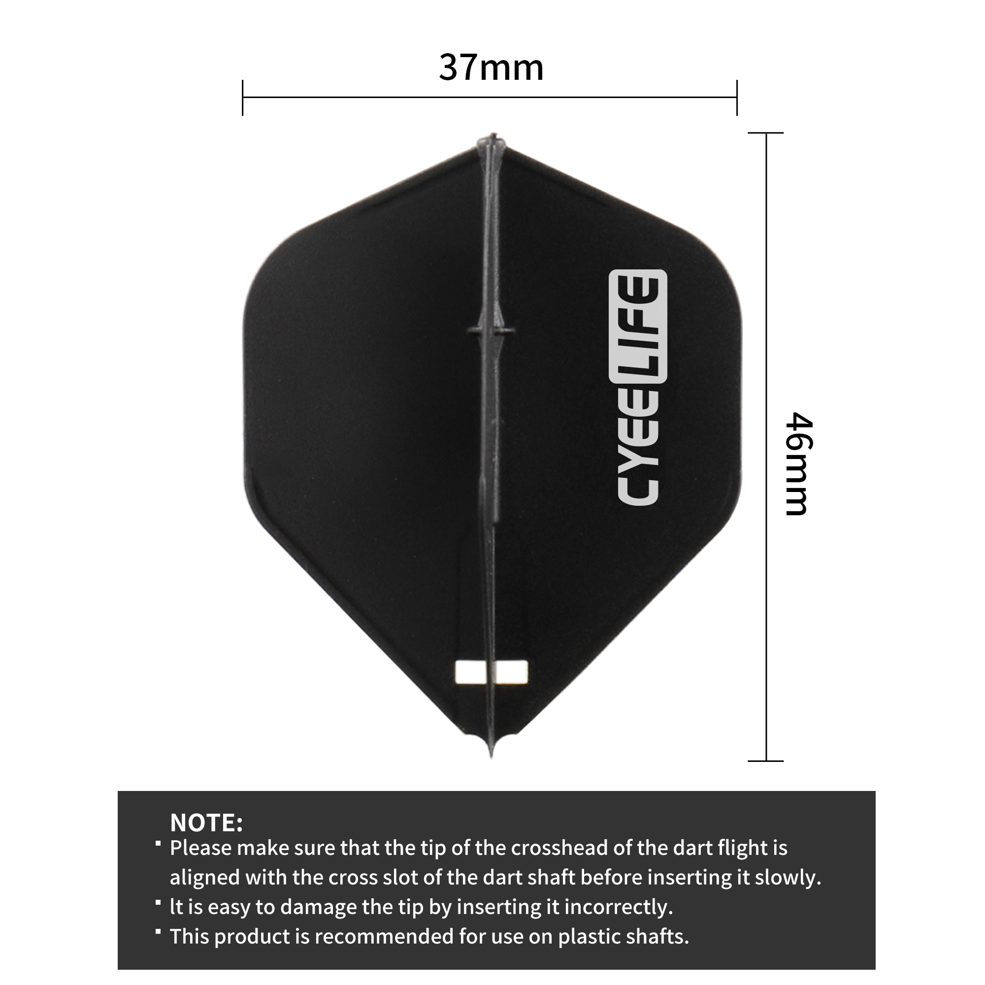 CyeeLife 6PCS Dart Flight Standard Shape regular Flight +12pcs Spring Dart Accessorie Set Durable Anti-Fal