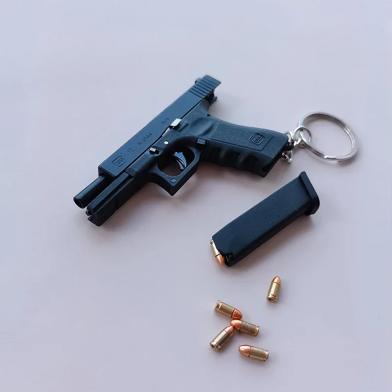 高品質ミニ金属デザートイーグルグロックG17キーホルダー送料アセンブリ抗ストレスフィジェットおもちゃ