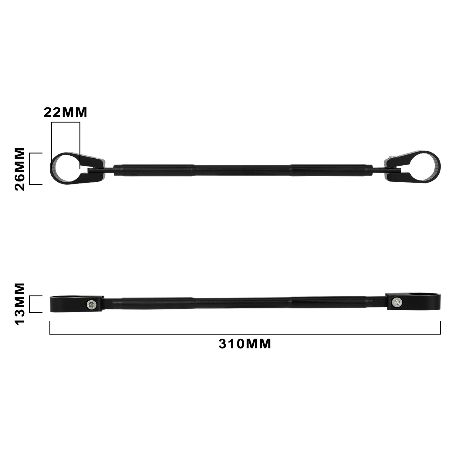 CNC Balance Bar Motorfiets Accessoires 7/8 "22 MM Universele Lat Versterken Stuur Uitgebreide Versterken Handvat Hendel Bar