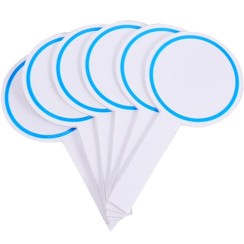 6-teiliges Lehrerzubehör, tragbare weiße Tafeln, trocken abwischbar, Runde, Mini, kleines Whiteboard, löschbares Antwortspiel, Whiteboards, Schaumstoff, für Studenten