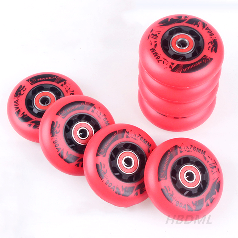 Rollschuh rad 62/64/68/70/72/76/80mm Inline-Skates Rock Fancy Wheel Pu Reifen verschleiß fest 83a/85a/90a/93a Lager