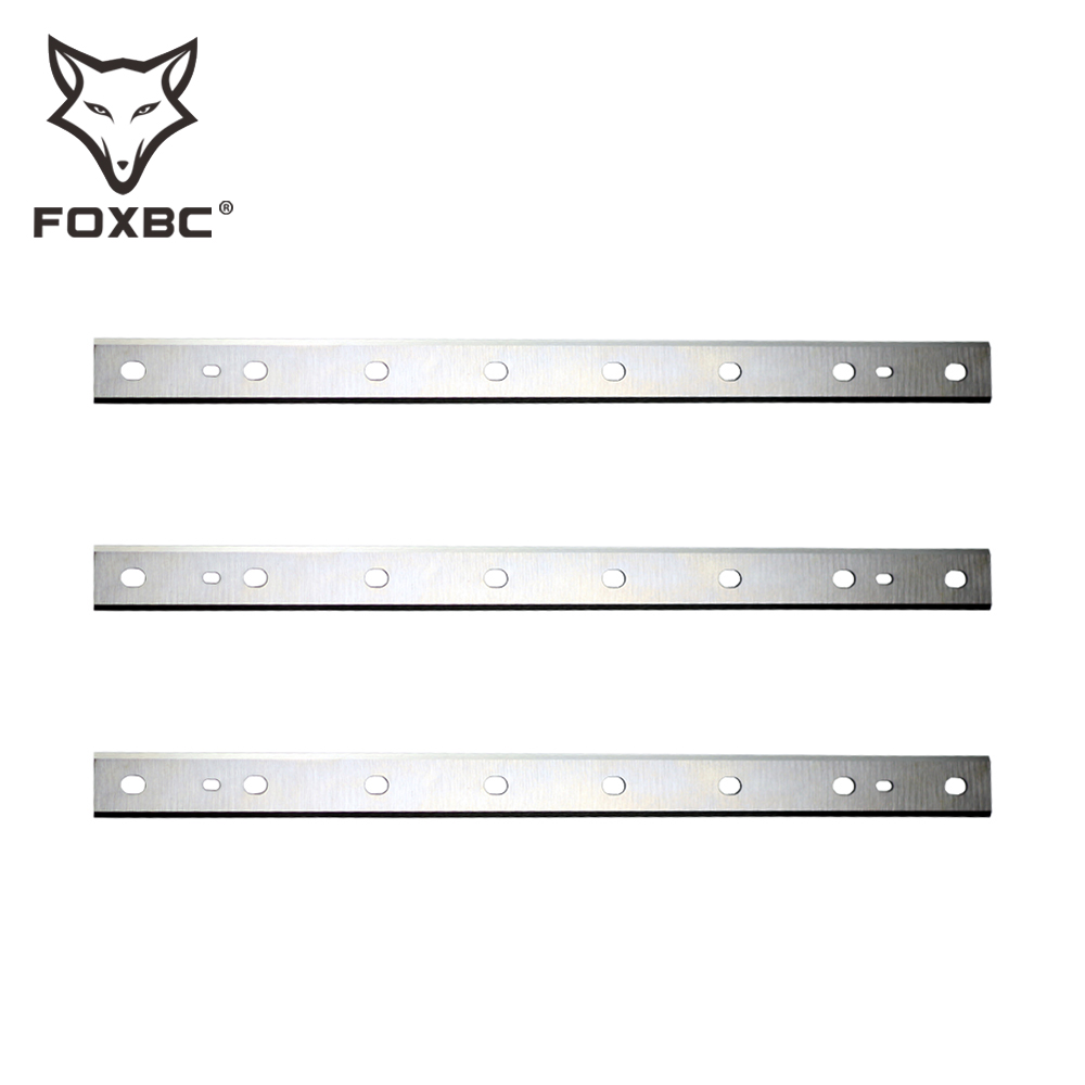 FOXBC 12.5นิ้ว Planer ใบมีด DW7342สำหรับ DeWalt DW734ไม้ Planer มีดสำหรับงานไม้-ชุด3