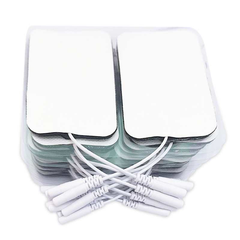 Almohadillas de electrodos de Estimulador muscular, almohadillas de repuesto autoadhesivas de tela no tejida de Gel para máquina de Terapia Digital Tens, 10/20 piezas
