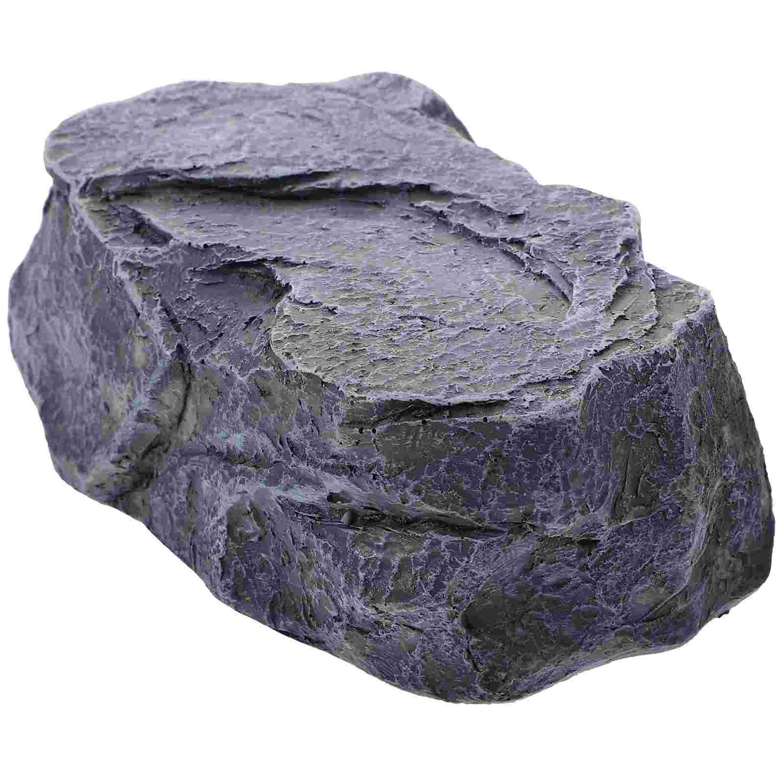 Caja de llaves ocultadora de llaves de roca, llavero de imitación, ocultar una llave, mira lisa, una piedra de roca de aspecto Real, seguro para jardín al aire libre o