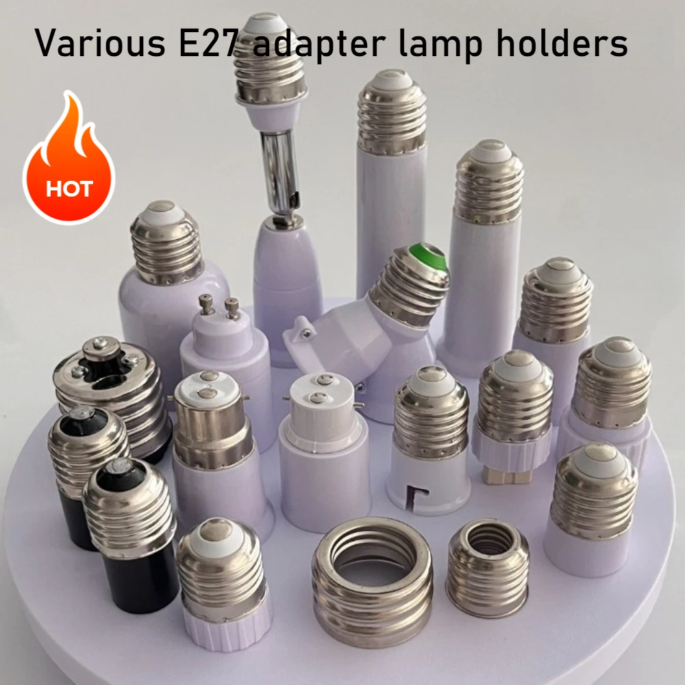 E27 Base Socket Splitter E27 to E27 EU LED Bulb Lamp Holder 2in1/3in1/4in1/5in1/6in1 LED Lamp Socket Light Bulb Adapter Holder